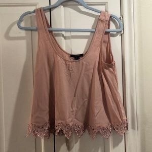 Pink crop top